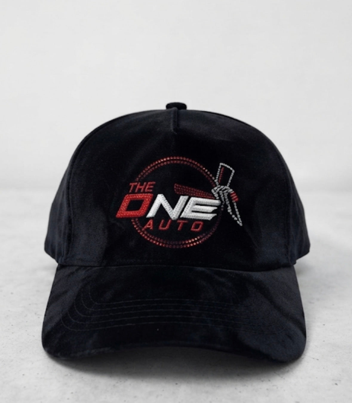 The One Auto Suede with Rhinestones Hat